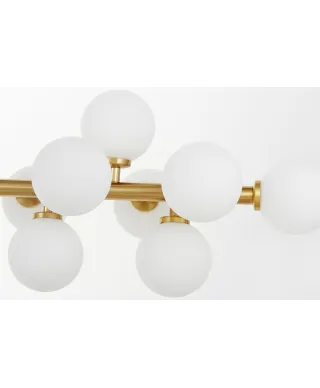 NOWOCZESNA LAMPA WISZĄCA MOSIĘŻNA PETRICA W16