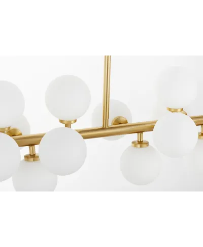 NOWOCZESNA LAMPA WISZĄCA MOSIĘŻNA PETRICA W16