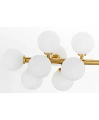 NOWOCZESNA LAMPA WISZĄCA MOSIĘŻNA PETRICA W16