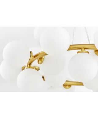 NOWOCZESNA LAMPA WISZĄCA MOSIĘŻNA MARSIADA W25