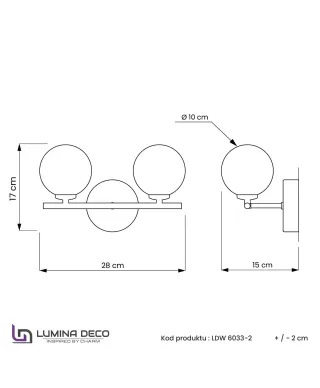 LAMPA ŚCIENNA KINKIET NOWOCZESNY CHROMOWANY MARSIADA W2