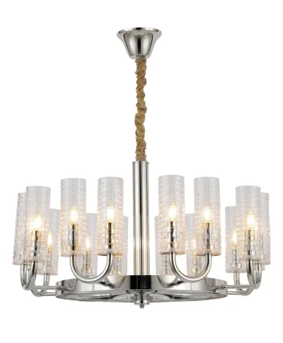 NOWOCZESNY CHROMOWANY ŻYRANDOL DONATTI W16