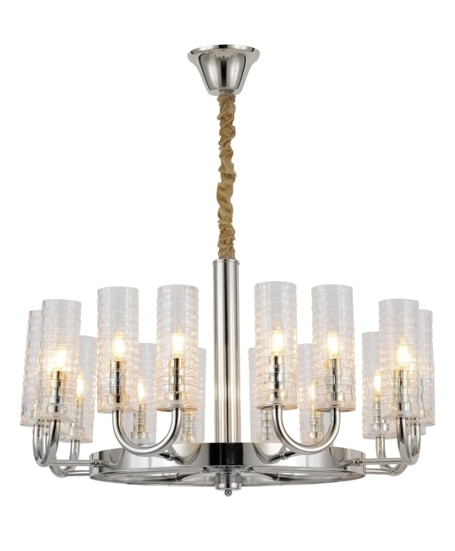 NOWOCZESNY CHROMOWANY ŻYRANDOL DONATTI W16