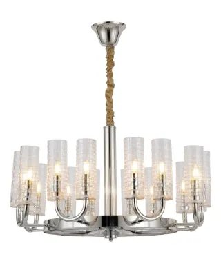 NOWOCZESNY CHROMOWANY ŻYRANDOL DONATTI W16