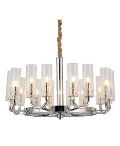 NOWOCZESNY CHROMOWANY ŻYRANDOL DONATTI W16