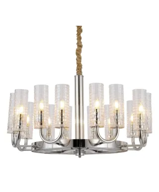 NOWOCZESNY CHROMOWANY ŻYRANDOL DONATTI W16