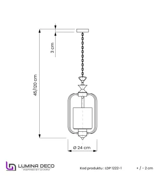 LAMPA WISZĄCA LOFT CHROMOWANA ATLANTA W1