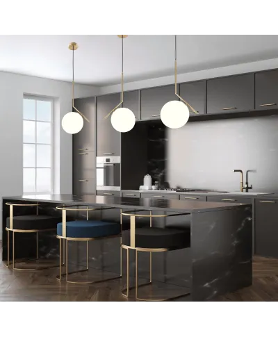 NOWOCZESNA LAMPA WISZĄCA MOSIĘŻNA SORENTO D20