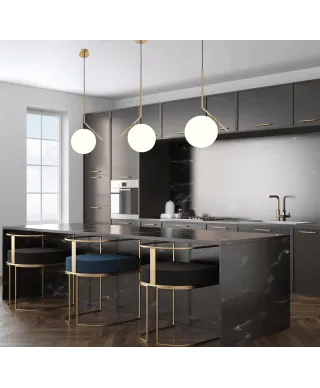 NOWOCZESNA LAMPA WISZĄCA MOSIĘŻNA SORENTO D20