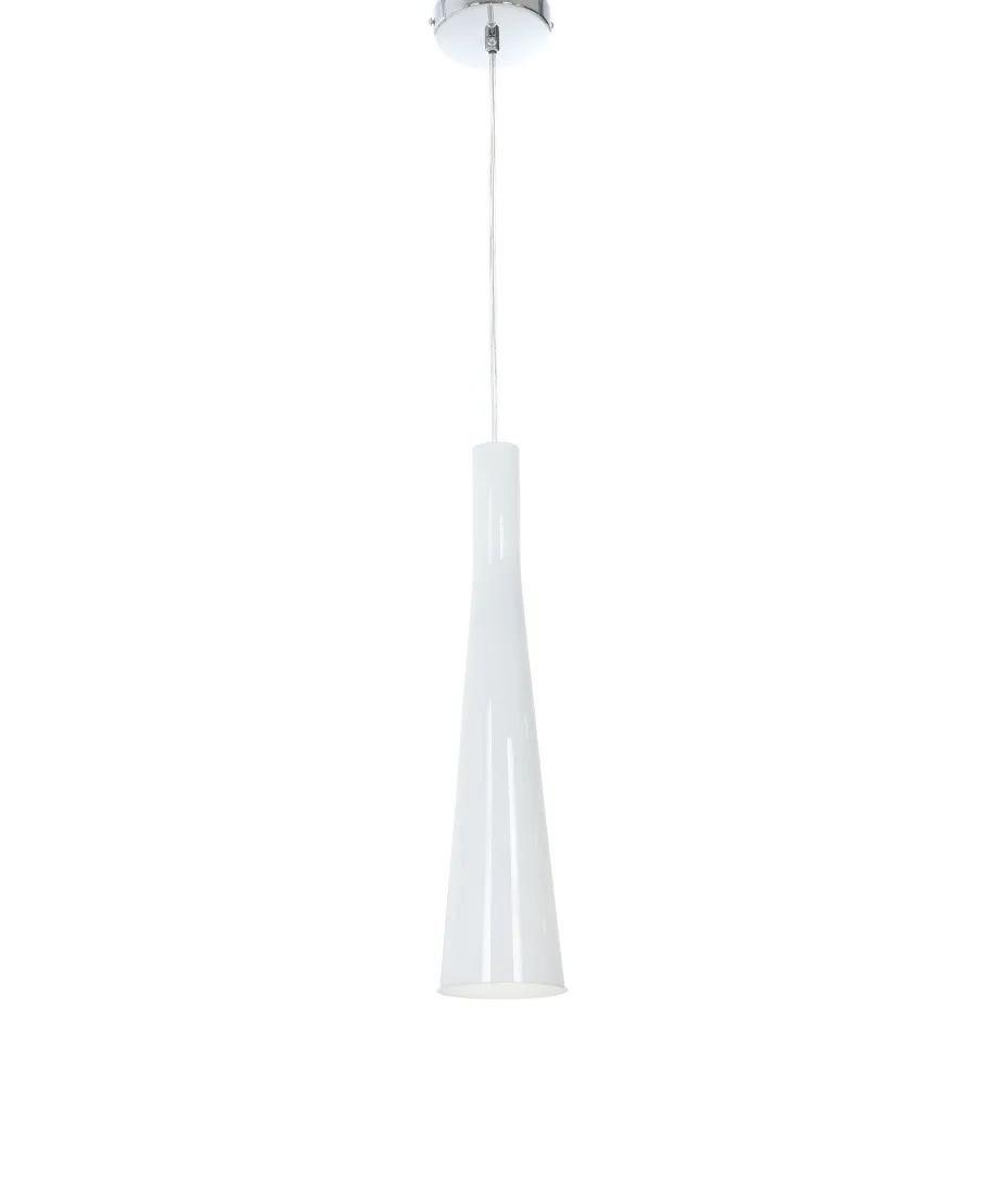 NOWOCZESNA LAMPA WISZĄCA BIAŁA MORRATE GLOSS W1