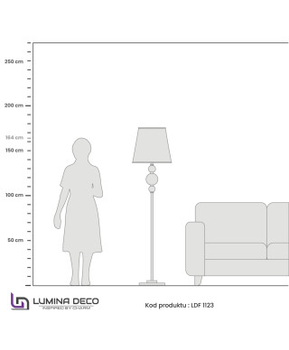 LAMPA STOJĄCA PODŁOGOWA CZARNA MURANEO