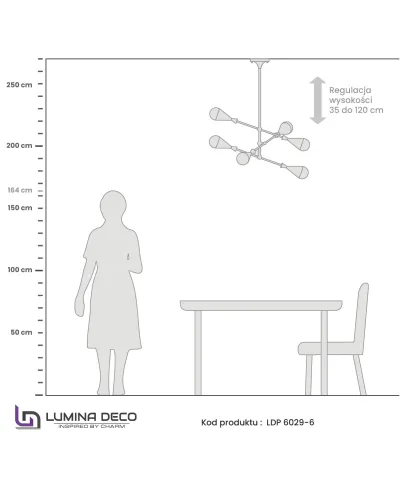 NOWOCZESNA LAMPA WISZĄCA VALPINA W6