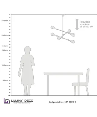NOWOCZESNA LAMPA WISZĄCA VALPINA W6
