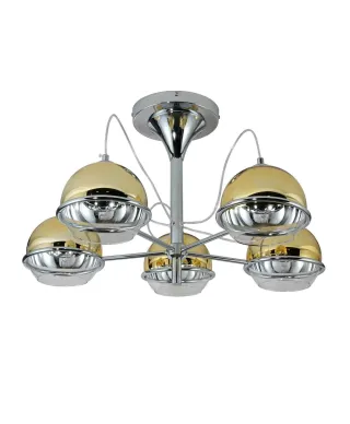 NOWOCZESNA LAMPA SUFITOWA PLAFON ZŁOTY VERONI W5