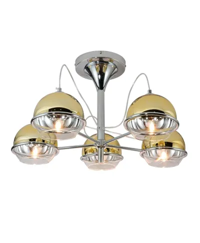 NOWOCZESNA LAMPA SUFITOWA PLAFON ZŁOTY VERONI W5