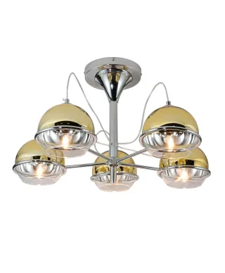 NOWOCZESNA LAMPA SUFITOWA PLAFON ZŁOTY VERONI W5