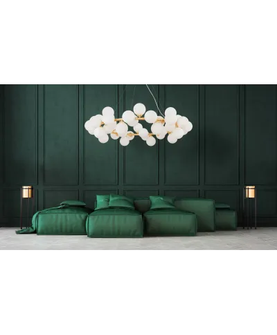 NOWOCZESNA LAMPA WISZĄCA ZŁOTA MARSIADA W40