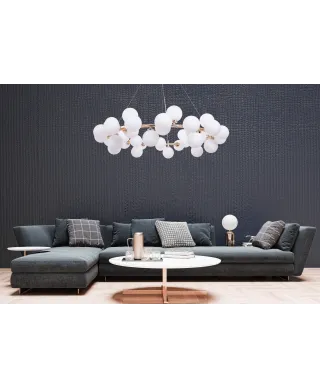 NOWOCZESNA LAMPA WISZĄCA ZŁOTA MARSIADA W40