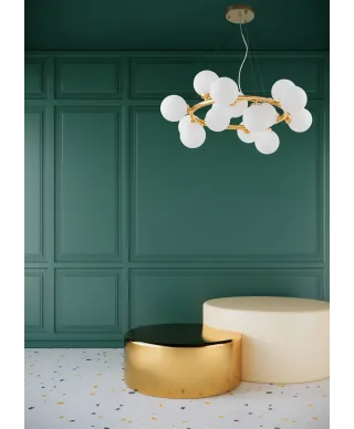 NOWOCZESNA LAMPA WISZĄCA ZŁOTA MARSIADA W15