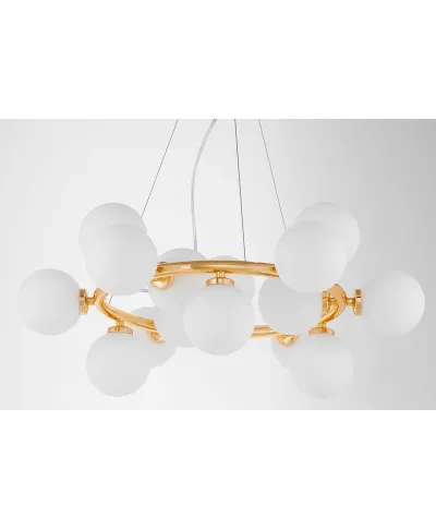 NOWOCZESNA LAMPA WISZĄCA ZŁOTA MARSIADA W15