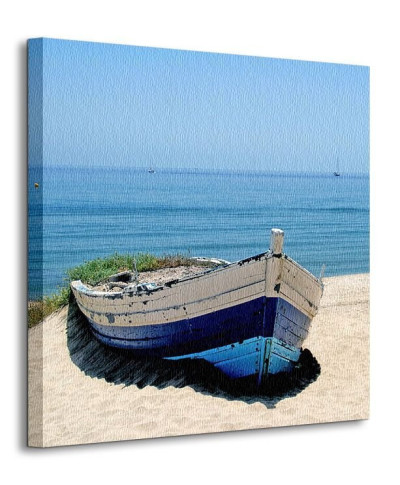 Stara zapomniana łódź - Obraz na płótnie