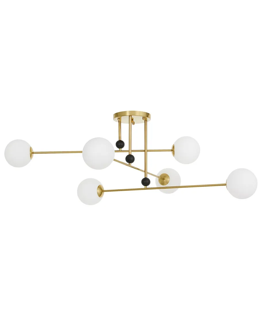 NOWOCZESNA LAMPA WISZĄCA MOSIĘŻNA BERSAGO W6