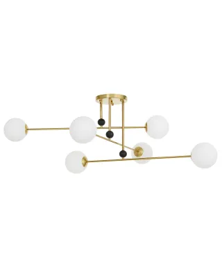 NOWOCZESNA LAMPA WISZĄCA MOSIĘŻNA BERSAGO W6