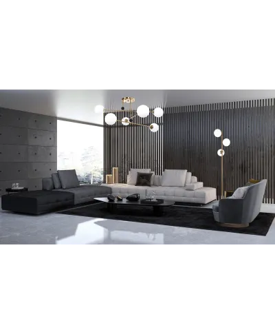 NOWOCZESNA LAMPA WISZĄCA MOSIĘŻNA BERSAGO W6