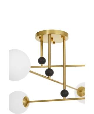 NOWOCZESNA LAMPA WISZĄCA MOSIĘŻNA BERSAGO W6