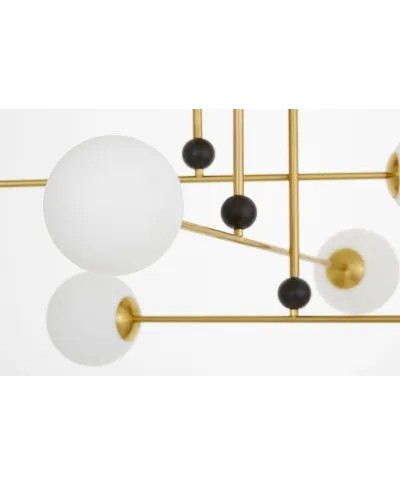 NOWOCZESNA LAMPA WISZĄCA MOSIĘŻNA BERSAGO W6