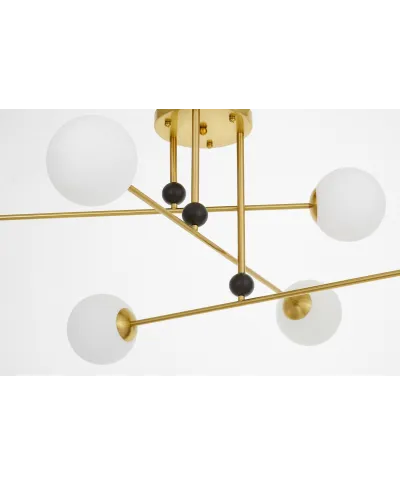 NOWOCZESNA LAMPA WISZĄCA MOSIĘŻNA BERSAGO W6