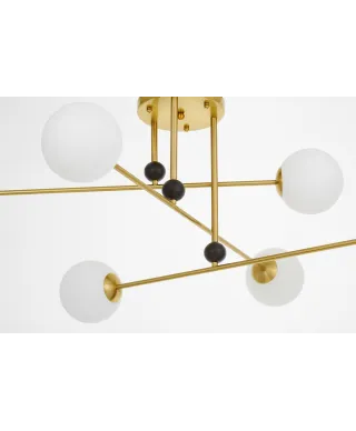 NOWOCZESNA LAMPA WISZĄCA MOSIĘŻNA BERSAGO W6