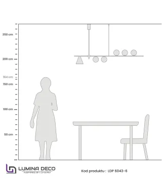 NOWOCZESNA LAMPA WISZĄCA SUFITOWA RENZO W6