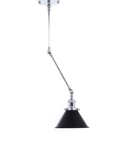 LAMPA ŚCIENNA LOFTOWA CHROMOWANA DERI W2