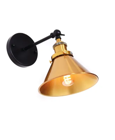 LAMPA ŚCIENNA KINKIET LOFTOWY CZARNY NORI W1