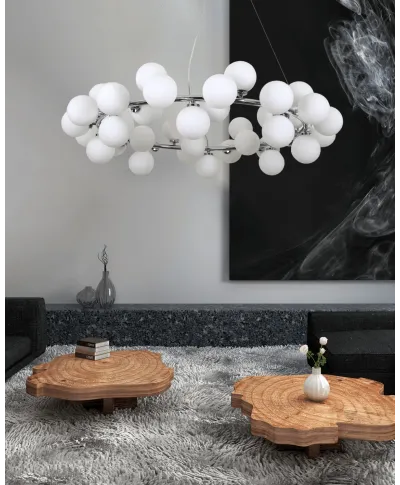 NOWOCZESNA LAMPA WISZĄCA CHROMOWANA MARSIADA W40