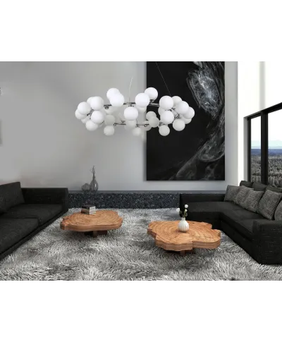 NOWOCZESNA LAMPA WISZĄCA CHROMOWANA MARSIADA W40