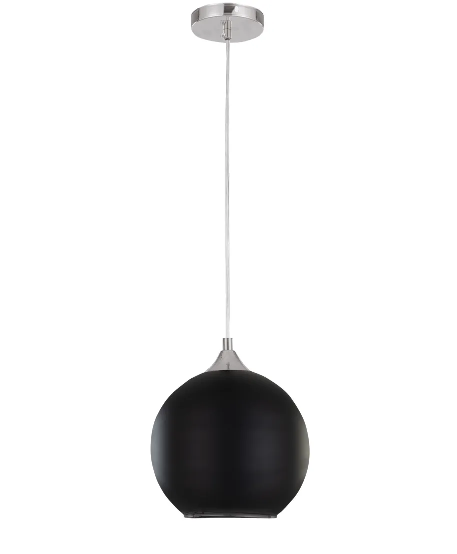 NOWOCZESNA LAMPA WISZĄCA CZARNA LOBOS D30