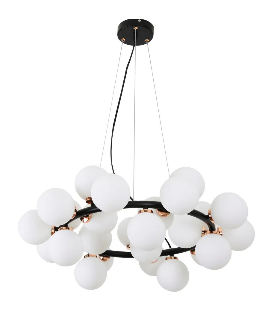 NOWOCZESNA LAMPA WISZĄCA CZARNO-ZŁOTA MARSIADA W25