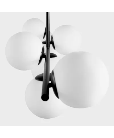 NOWOCZESNA LAMPA WISZĄCA CZARNO-BIAŁA FREDICA W7