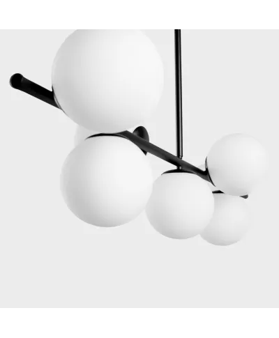 NOWOCZESNA LAMPA WISZĄCA CZARNO-BIAŁA FREDICA W7