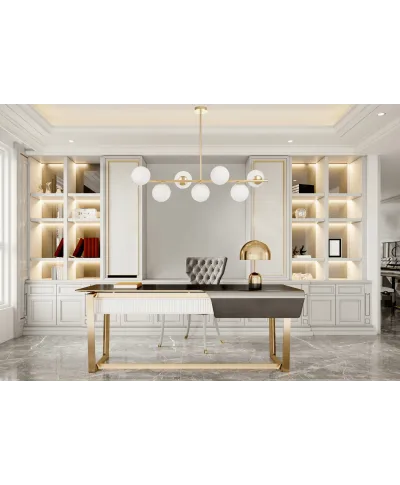 NOWOCZESNA LAMPA WISZĄCA ZŁOTA FREDICA W7