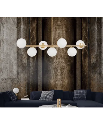 NOWOCZESNA LAMPA WISZĄCA ZŁOTA FREDICA W7