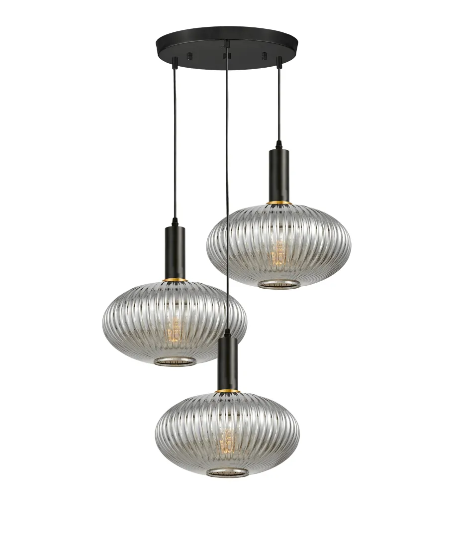POTRÓJNA LAMPA WISZĄCA LOFT DYMIONA FLORI W3-RD