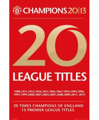 Manchester United 20 Tytułów - plakat