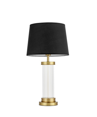 LAMPA NOCNA GLAMOUR CZARNO-MOSIĘŻNA LA BOTTE