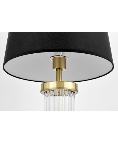 LAMPA NOCNA GLAMOUR CZARNO-MOSIĘŻNA LA BOTTE