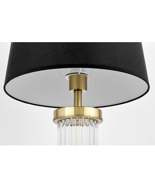 LAMPA NOCNA GLAMOUR CZARNO-MOSIĘŻNA LA BOTTE