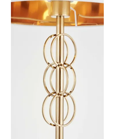 LAMPA STOJĄCA PODŁOGOWA BIAŁO-MOSIĘŻNA AZZARIA