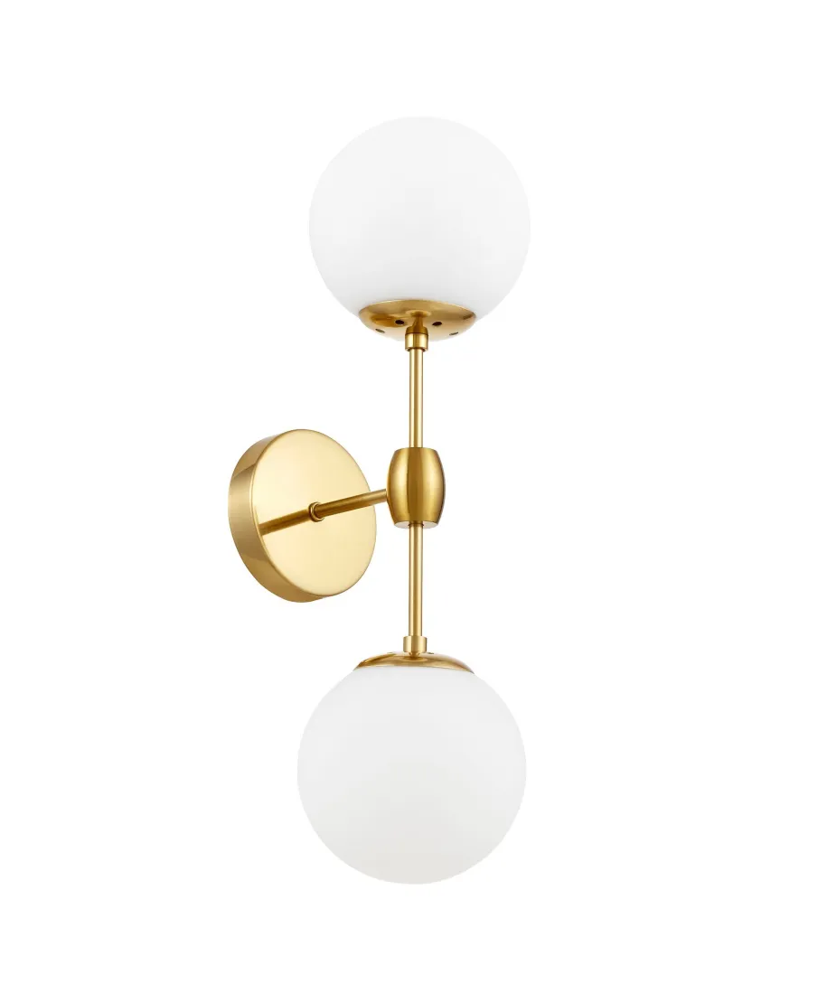 LAMPA ŚCIENNA KINKIET LOFTOWY MOSIĘŻNO-BIAŁY ZODIAK W2